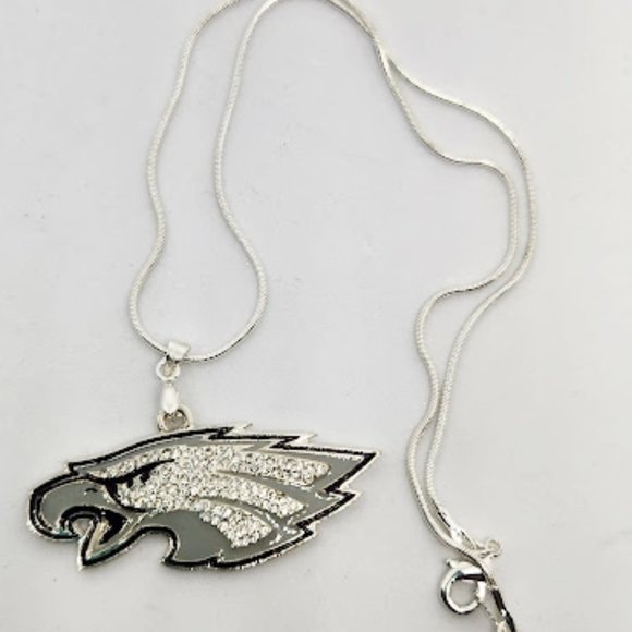 New rhinestone Philadelphia Eagles necklace - Picture 1 of 2